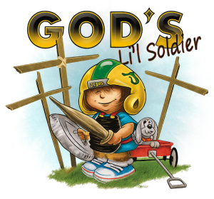 “God’s Li’l Soldier” – Christian-Themed Kids Art (Downloadable PNG, 300 DPI, Unlimited Downloads)