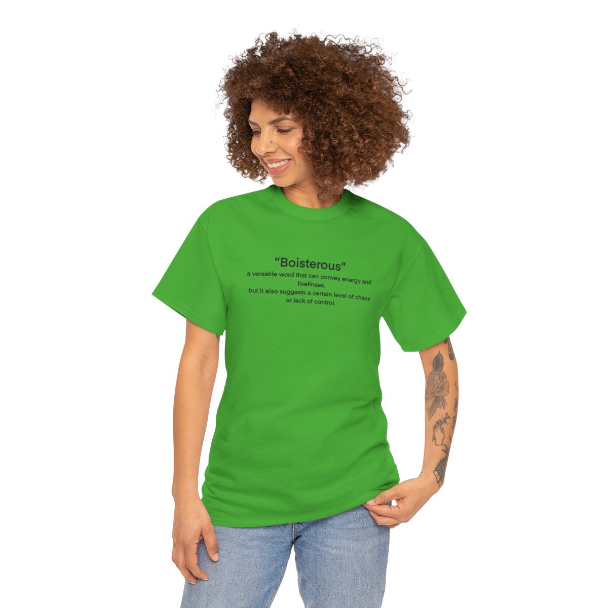 “Boisterous” Definition Text Tee - Image 11