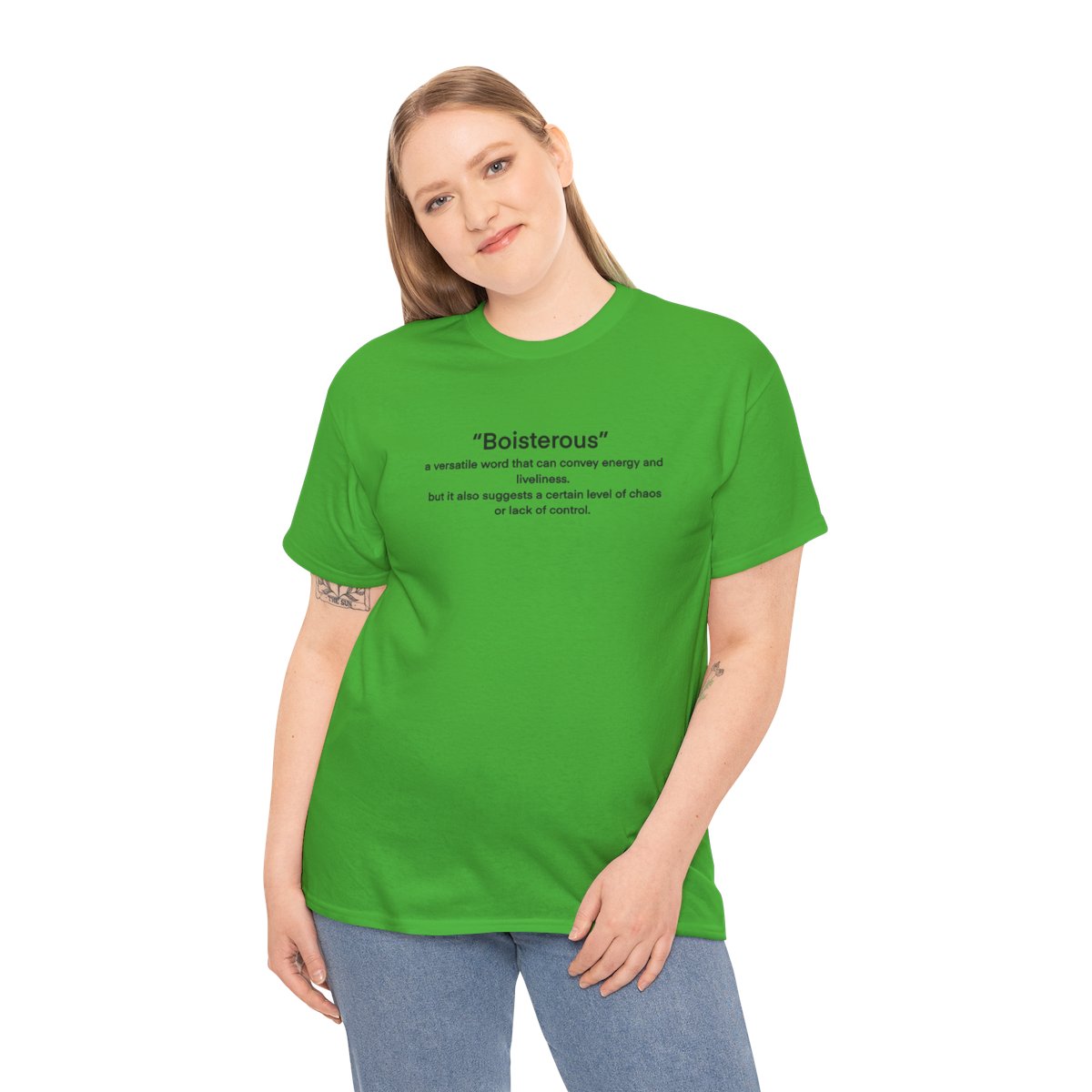 “Boisterous” Definition Text Tee - Image 12