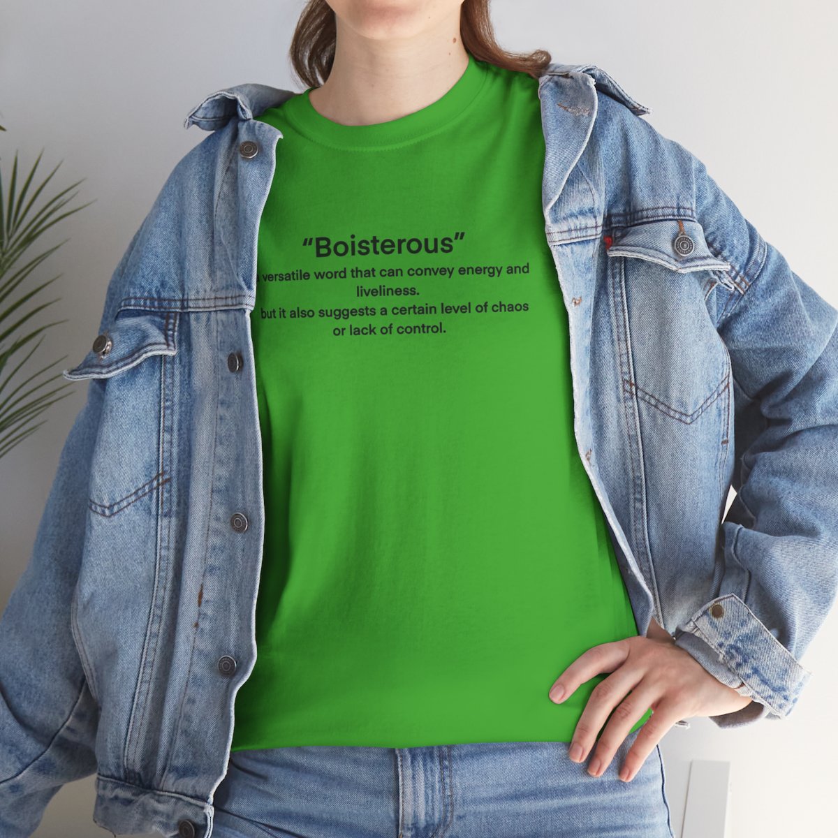 “Boisterous” Definition Text Tee - Image 31