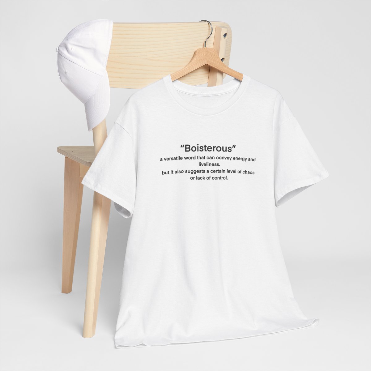 “Boisterous” Definition Text Tee - Image 43