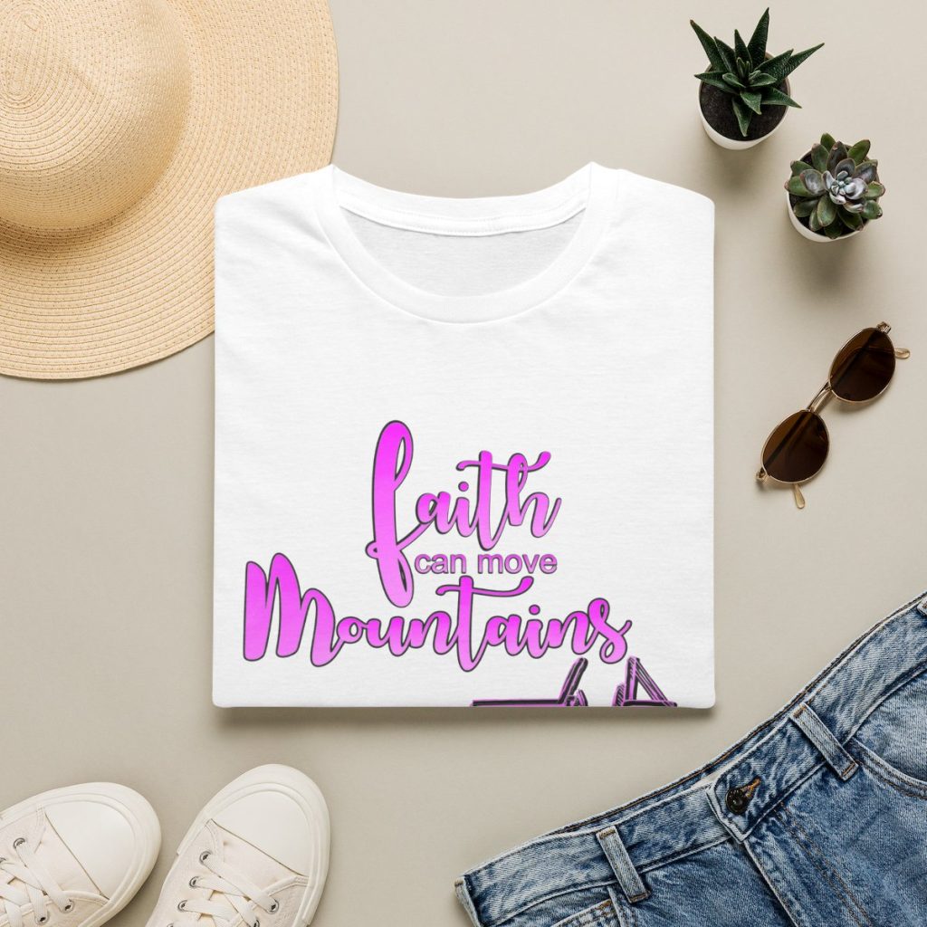 Faith Can Move Mountains T-Shirt | Faith Truck Mountain Graphic