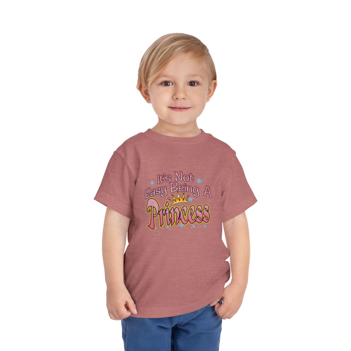 It’s Not Easy Being a Princess Toddler Tee | Cute Crown Graphic, Kids Shirt - Image 11