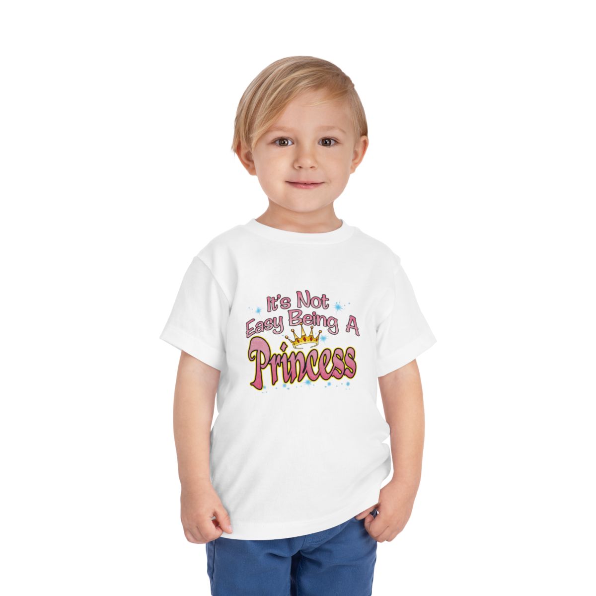It’s Not Easy Being a Princess Toddler Tee | Cute Crown Graphic, Kids Shirt - Image 7